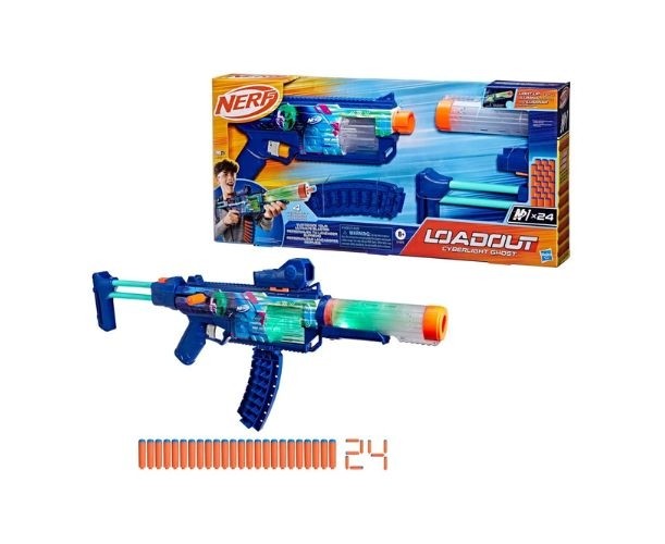 Blaster Nerf Loadout - Cyberlight Ghost, 24 proiectile