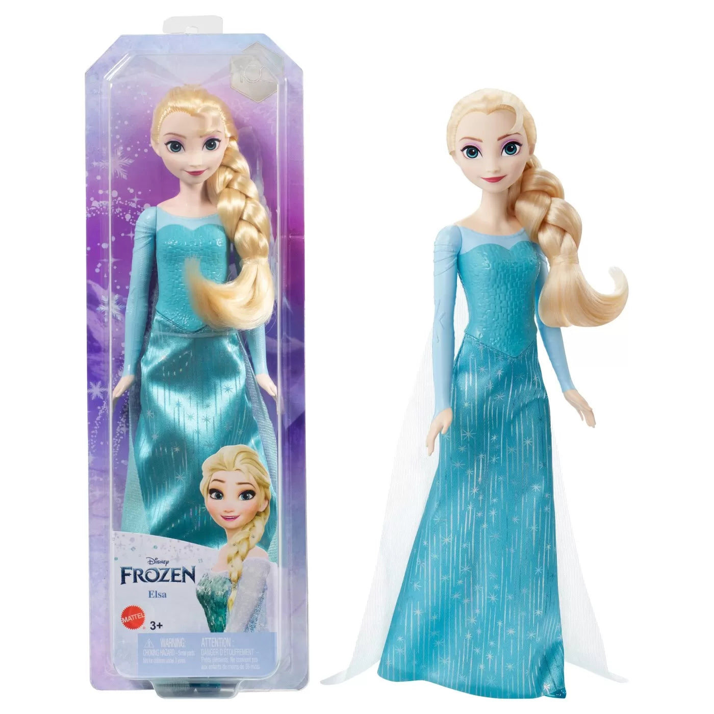 Papusa Frozen Elsa cu rochie albastra  / 5