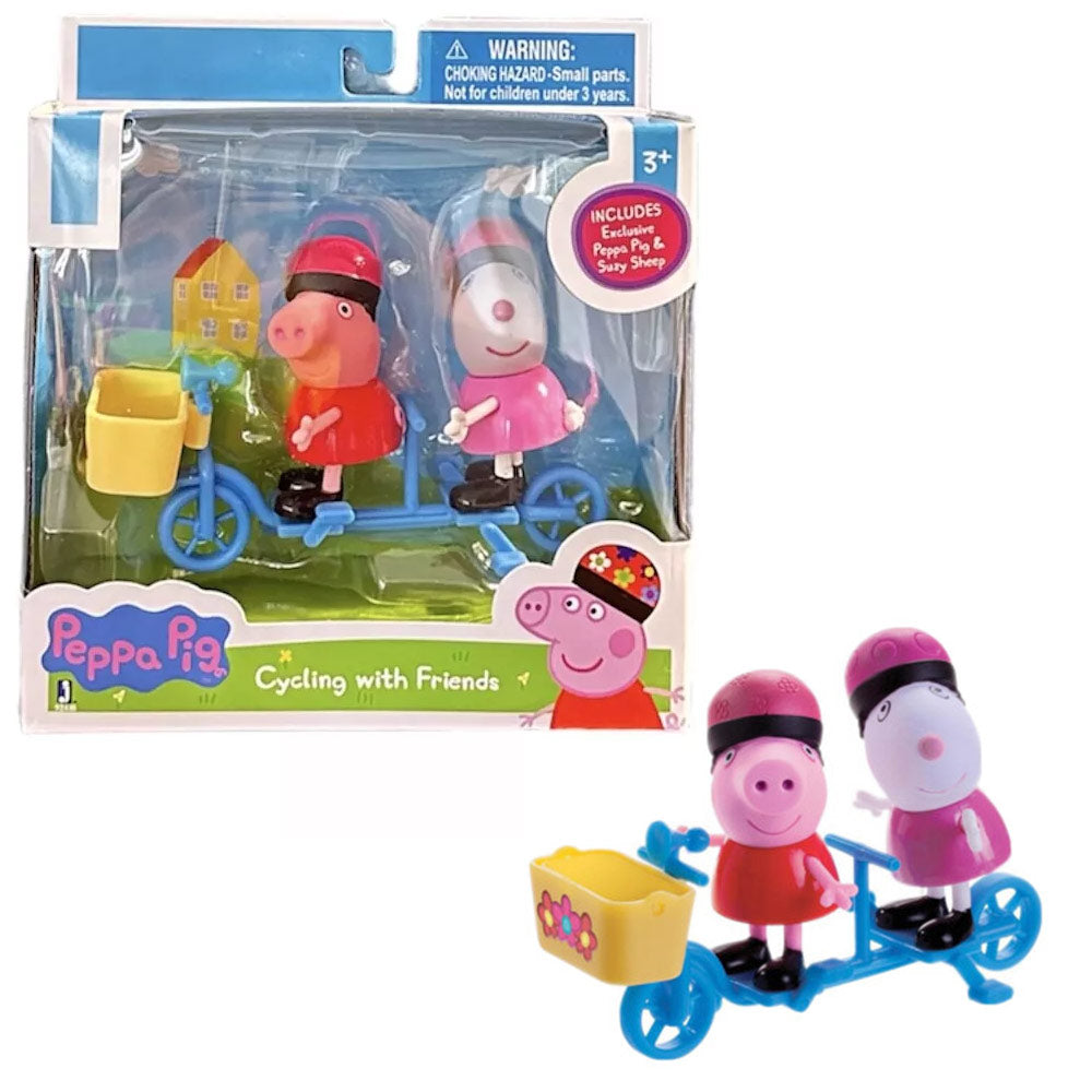 Set 2 figurine Peppa Pig - Cycling With Friends / 6