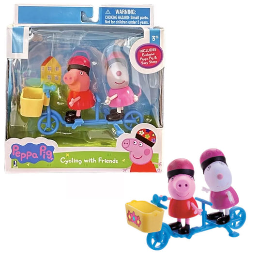 Set 2 figurine Peppa Pig - Cycling With Friends / 6