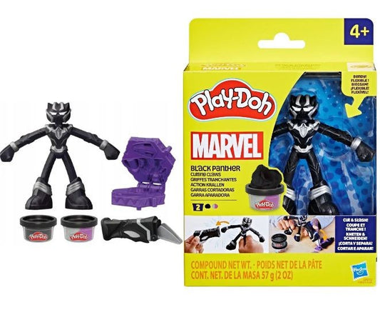 Set Play-Doh Marvel cu figurina - Black Panther, / 6