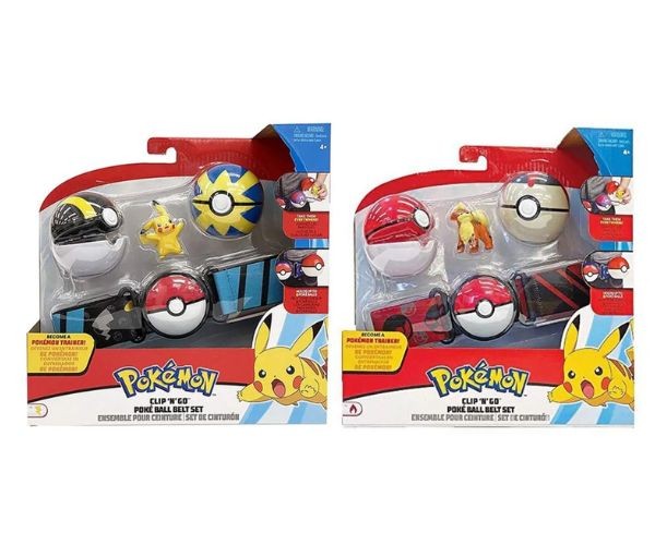 Pokemon Clip'N'Go Belt Set, asst. / 4