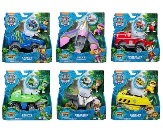 Paw Patrol Jungle Pups - Vehicul si figurina, asst. / 6