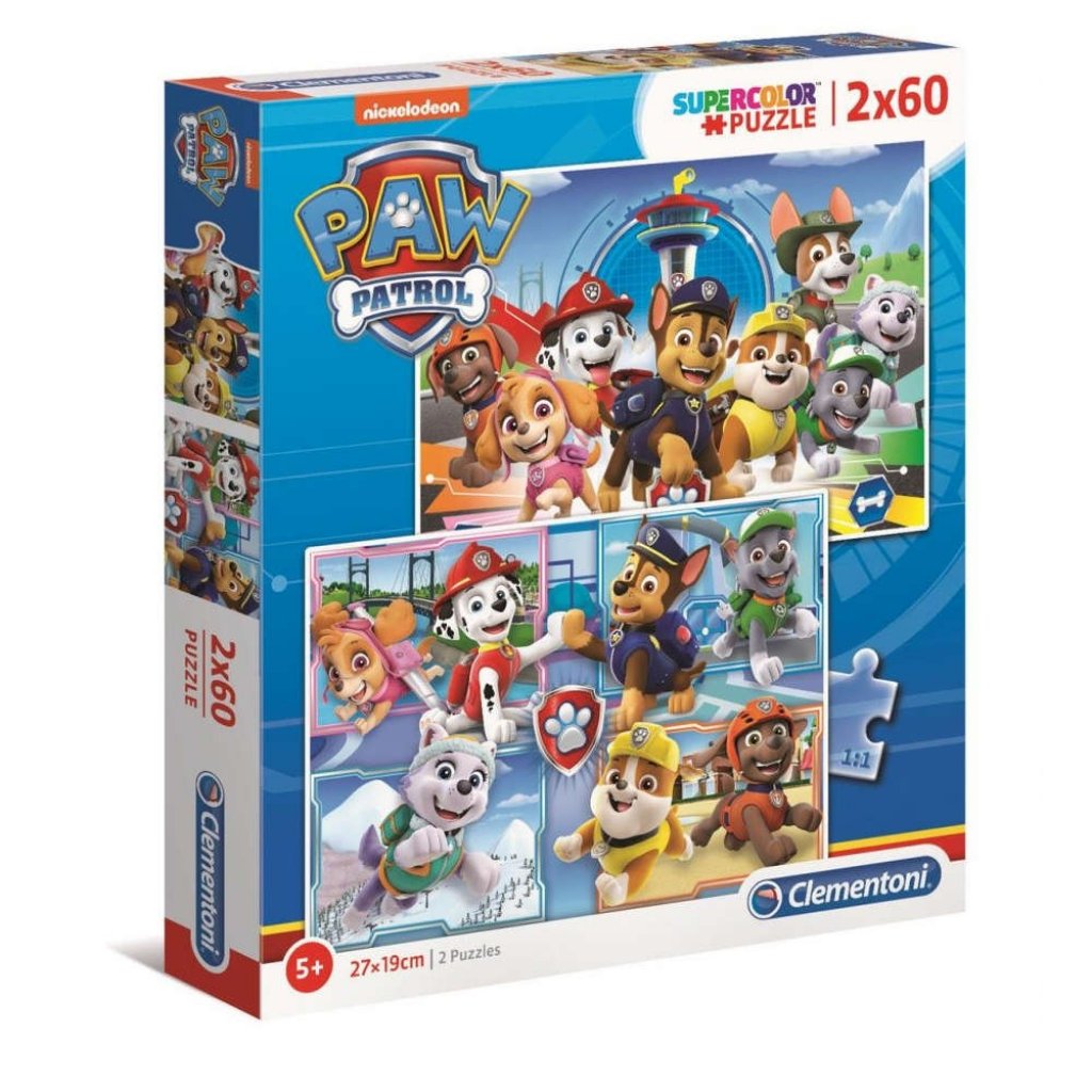 Puzzle 2x60 Piese - Paw Patrol