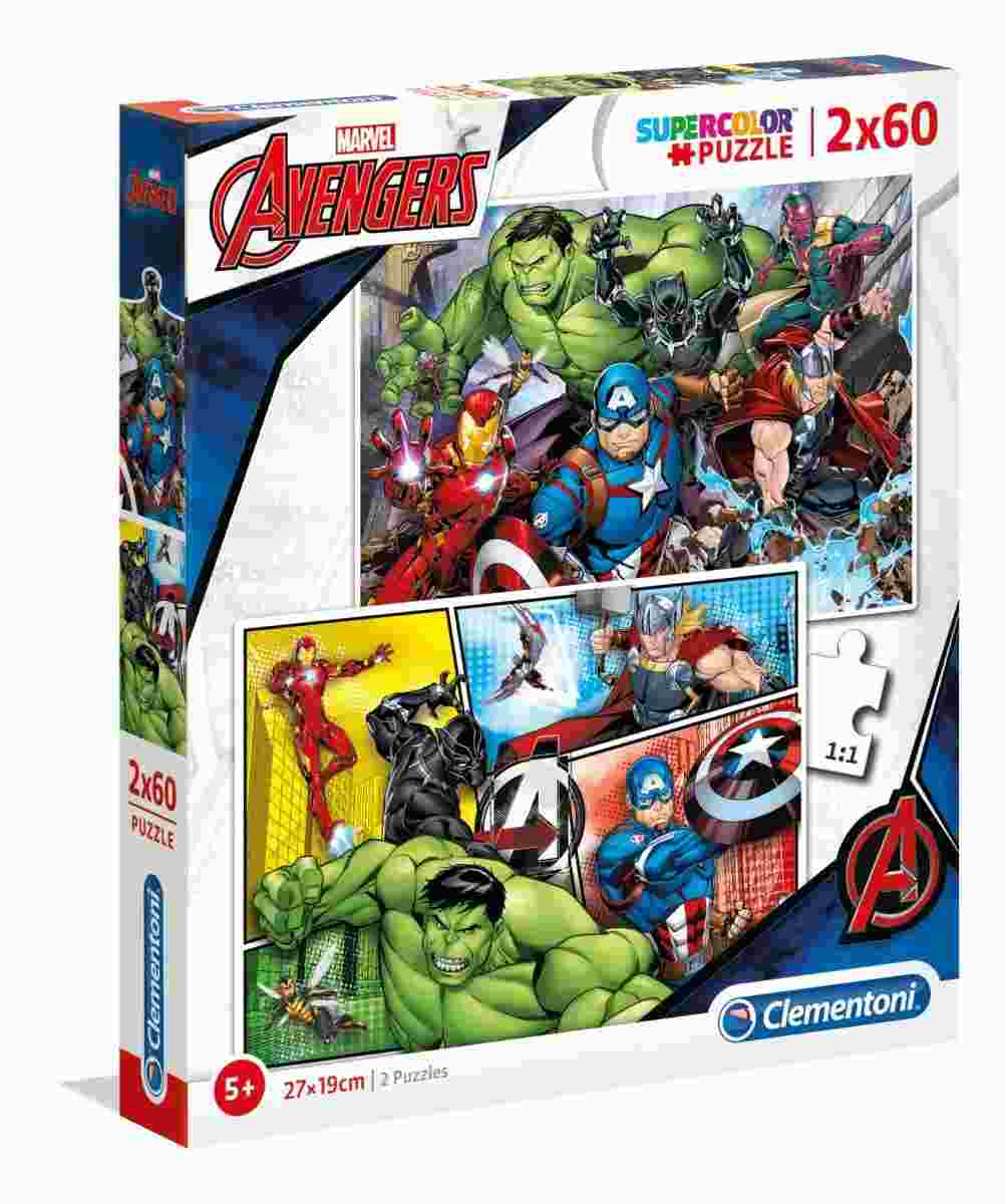 Puzzle Clementoni 2x60 Piese - Avengers