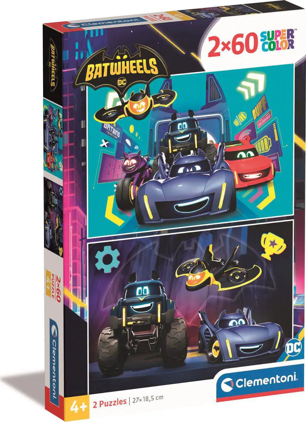 Puzzle 2x60 Piese - Batwheels / 6