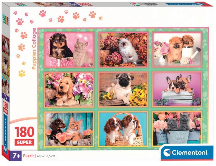 Puzzle 180 Piese - Pisicute Si Catelusi (Colaj) / 6