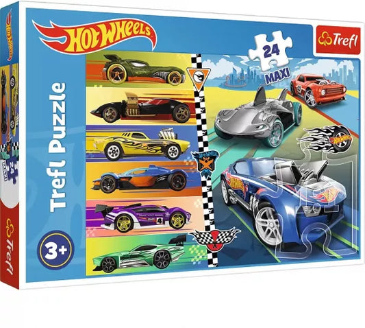 Puzzle 24 Maxi - Hot Wheels - Masini rapide / 8