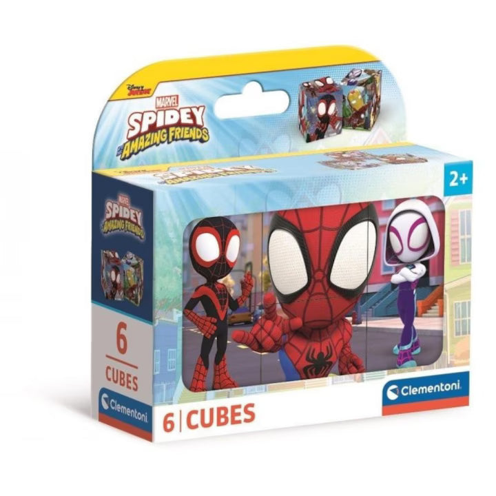6 Cuburi Tip Puzzle - Spidey Si Prietenii