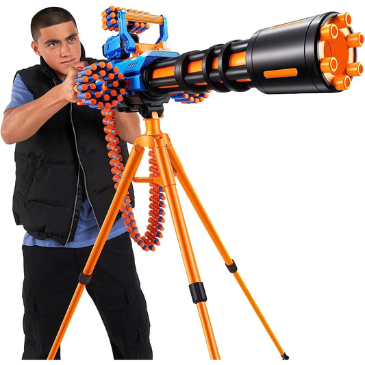 X-Shot - Mitraliera Insanity cu trepied, 72 darts / 2