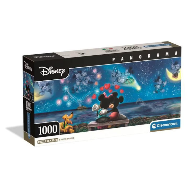 Puzzle 1000 Piese Panorama - Mickey & Minnie / 6