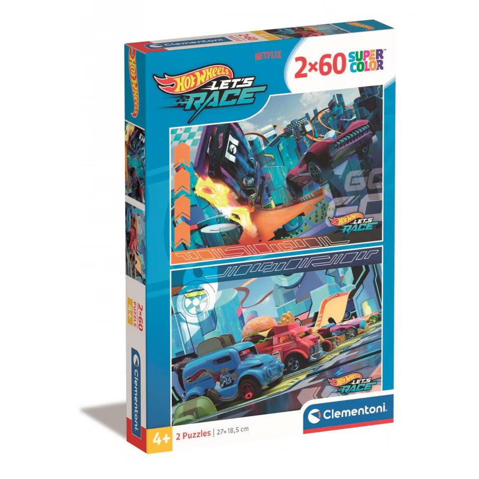 Puzzle Clementoni 2x60 Piese - Hotwheels