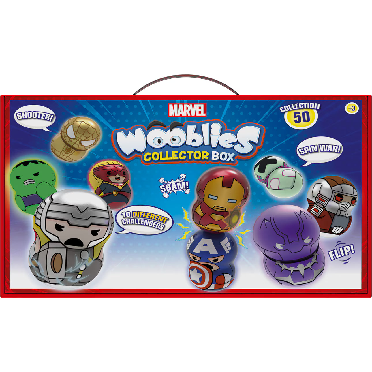 Cutie Colectionar Wooblies Marvel - Magnetic Power cu 4 figurine / 8