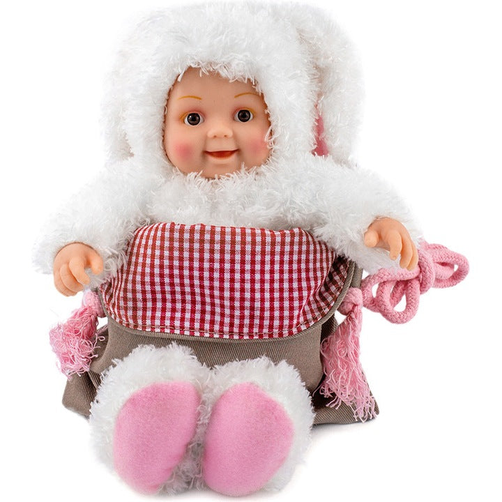 Anne Geddes - Iepuras 23 cm cu mini-carte cu stickere / 12