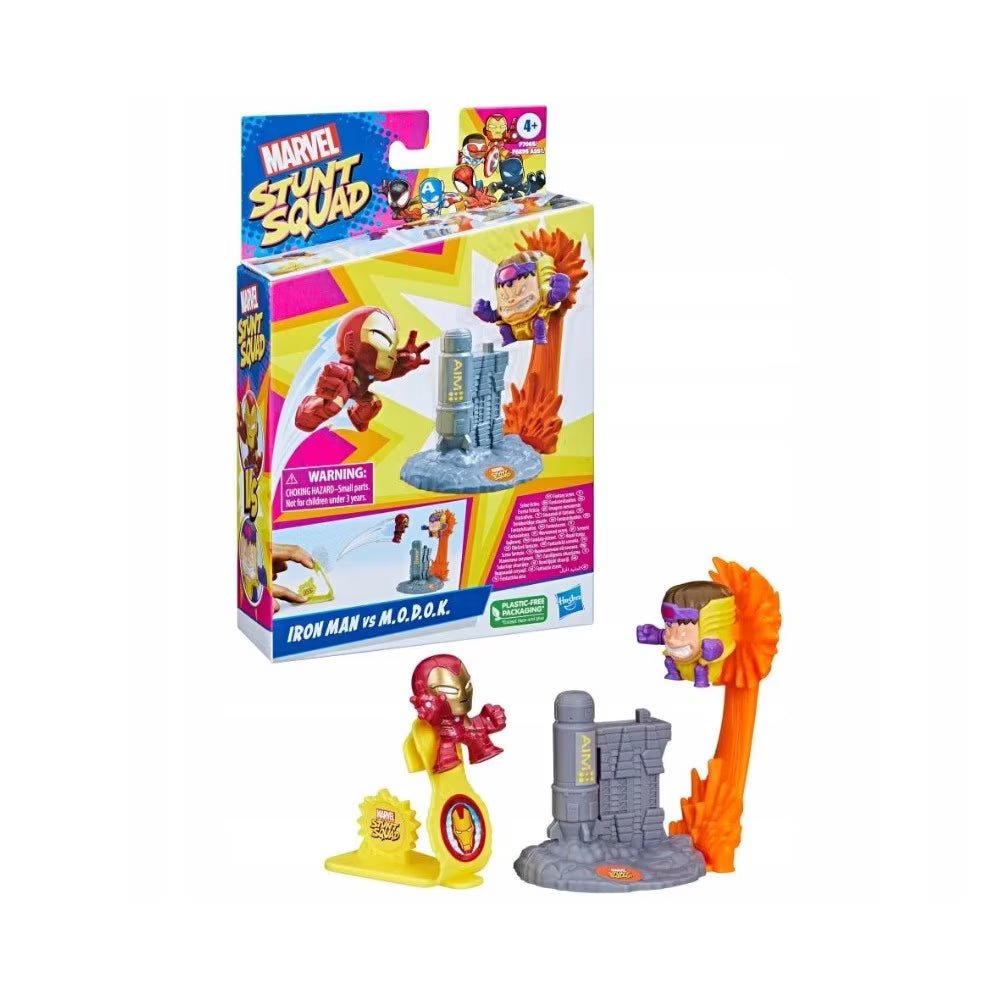 Set 2 figurine Marvel Stunt Squad - Iron Man vs M.O.D.O.K. / 1