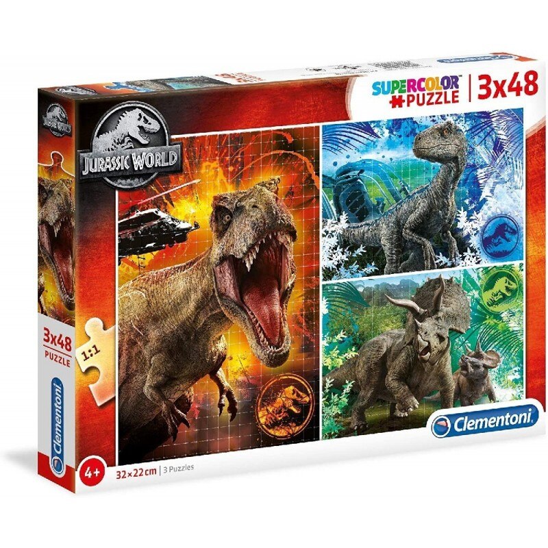 Puzzle 3X48 Piese - Jurassic World / 6