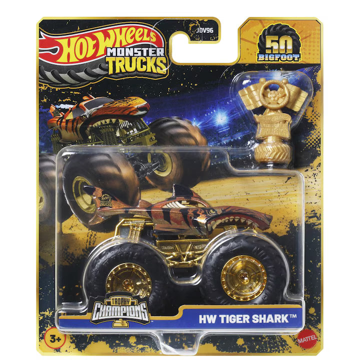 Hot Wheels Monster Trucks Trophy Champions - Tiger Shark