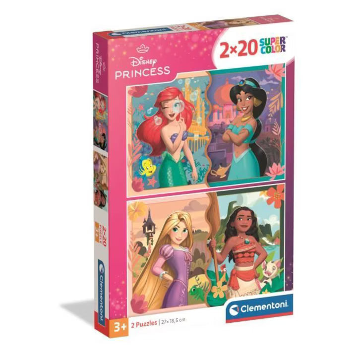Puzzle 2x20 Piese - Printesele Disney / 6