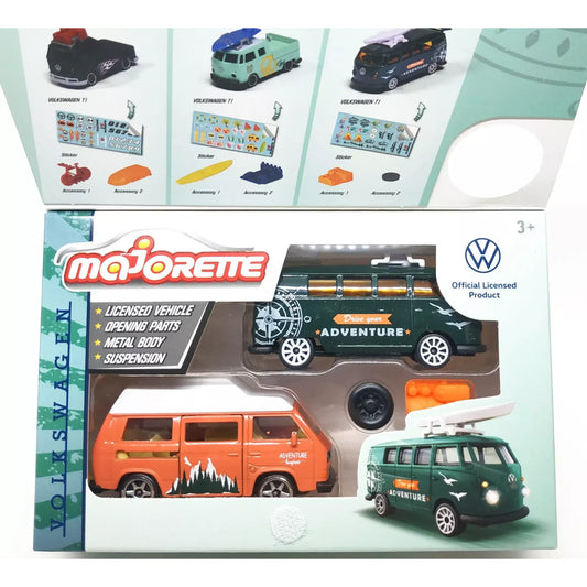 Majorette Set 2 masinute Volkswagen - VW Golf MK1 & VW T1