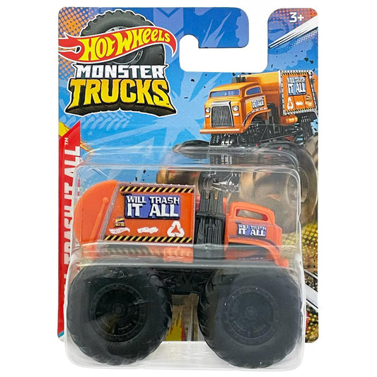 Hot Wheels - Monster Trucks 1:70 - Will Trash It All Orange