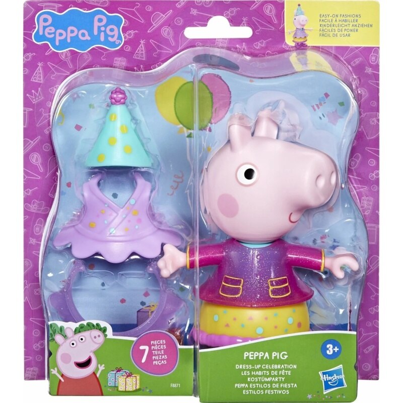 Figurina Hasbro Peppa Pig 15cm, 6 accesorii