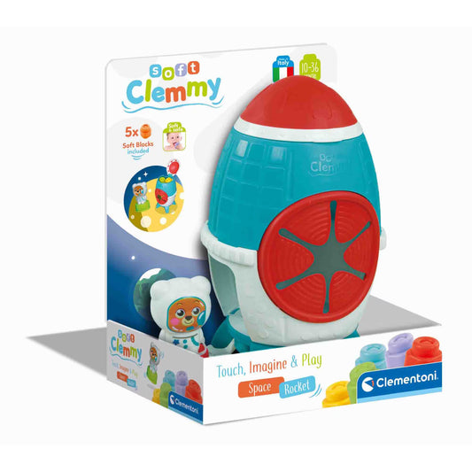 Clemmy Sensory Space Rocket - Racheta cu cuburi moi / 6