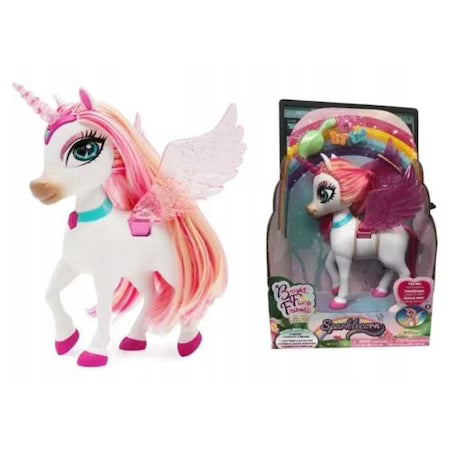 Figurina Unicorn Fairy Friends - Sparklecorn cu lumini, 20 cm / 2
