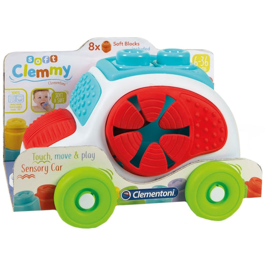 Clementoni Sensory Car - Masinuta Senzoriala + 8 Caramizi Moi / 6