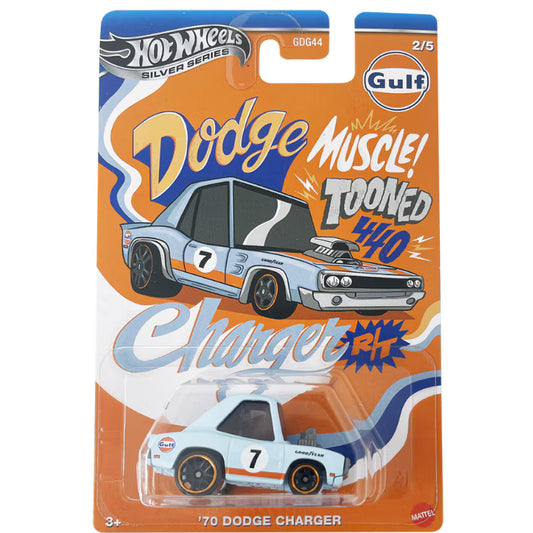 Hot Wheels Gulf Tooned '70 Dodge Charger R/T