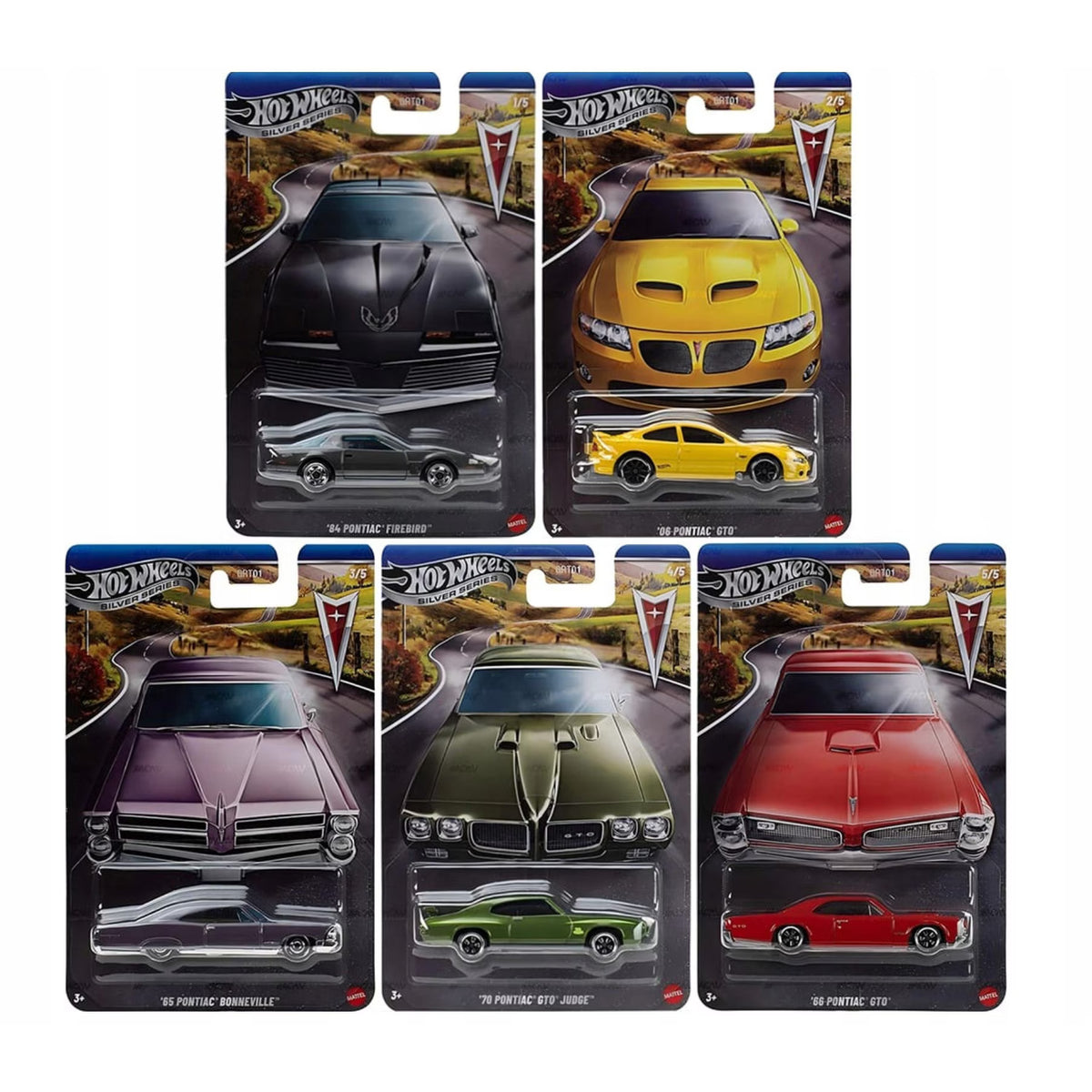 Hot Wheels Masinuta Premium 60 de ani, Pontiac, 1:64 - asortat
