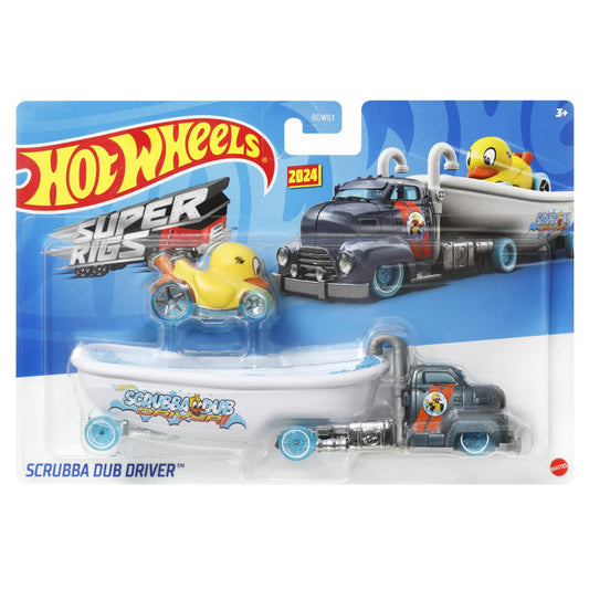 Camion transportor cu masina de curse - Scrubba Dub Driver