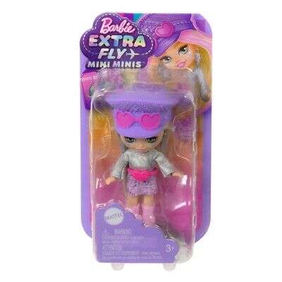 Barbie Extra Mini Minis papusa, blonda suvitat roz / 1