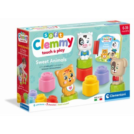 Clemmy Sweet Animals - 3 Animalute + 6 Cuburi Moi / 6