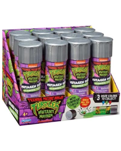 TNMT Mutagen Ooze (Slime) cu figurina Turtle surpriza 12/CDU