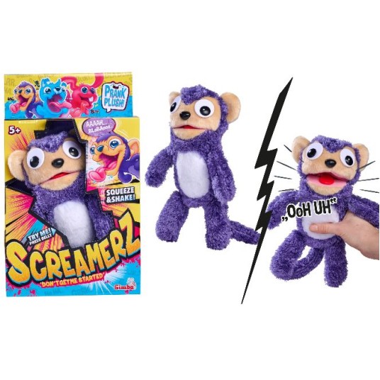 Mascota Screamerz interactiv - Maimutica mov / 6