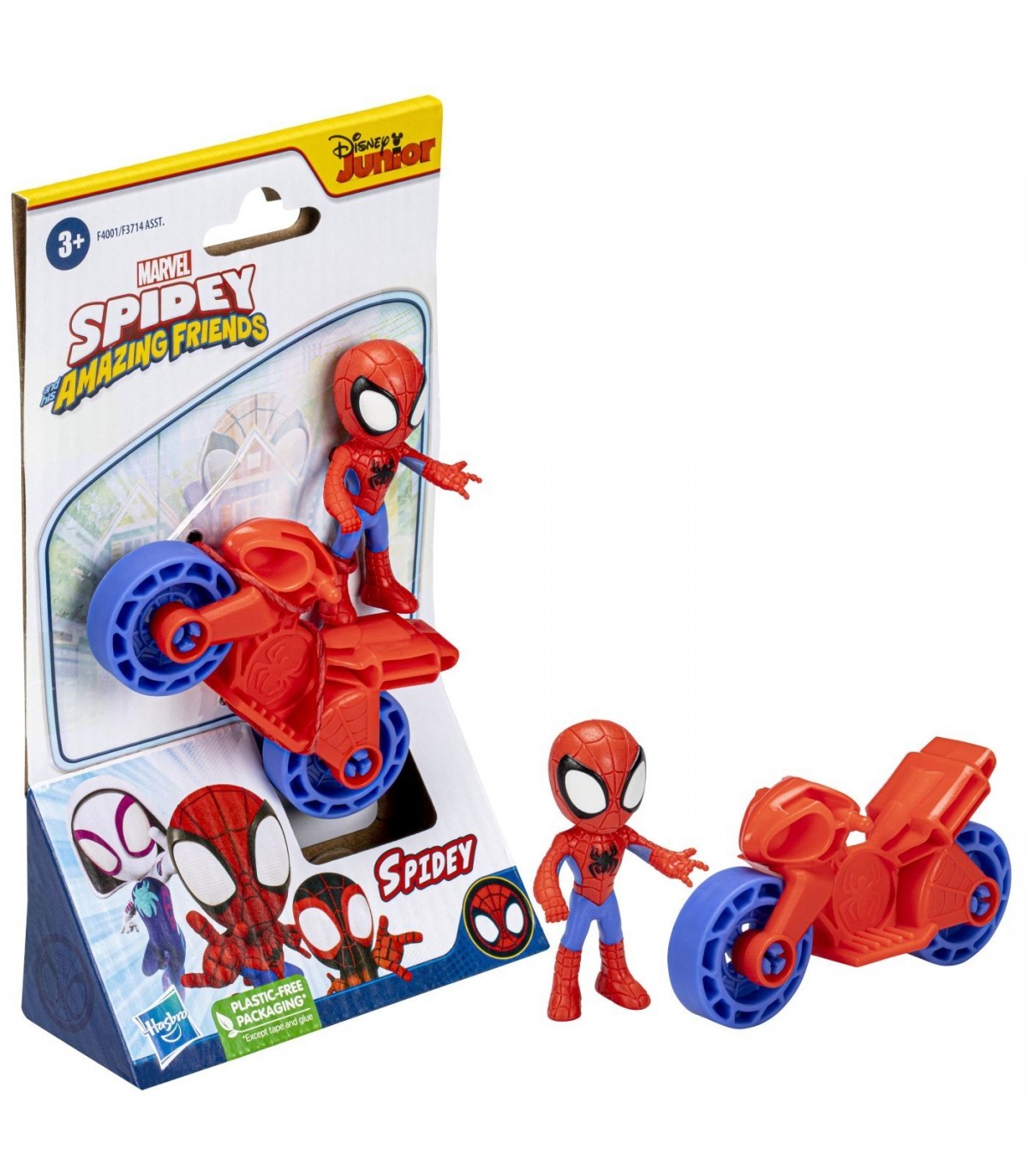 Set motocicleta si figurina Spidey, 6 cm / 2