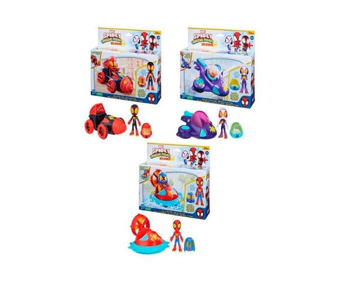Set masinuta si figurina Spidey Prietenii extraordinari, asst. / 3
