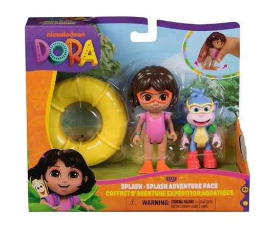 Set 2 figurine Dora Exploratoarea si Boots -  Splash Adventure