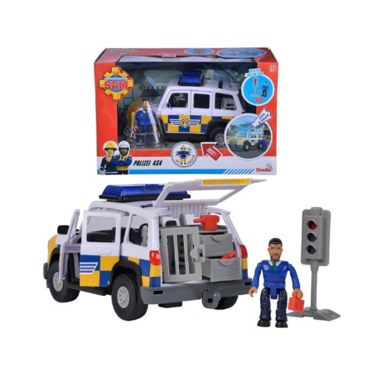 Pompierul Sam - Masina de politie cu figurina Malcom / 6