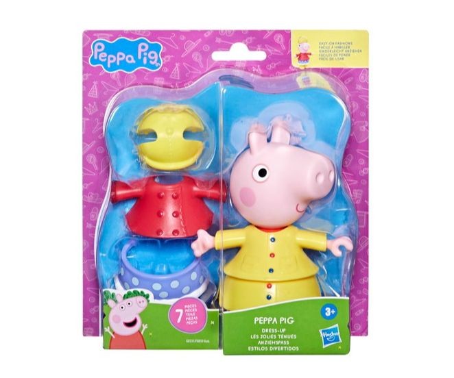 Figurina Peppa Pig - Peppa Pig, cu accesorii vestimentare, 15 cm