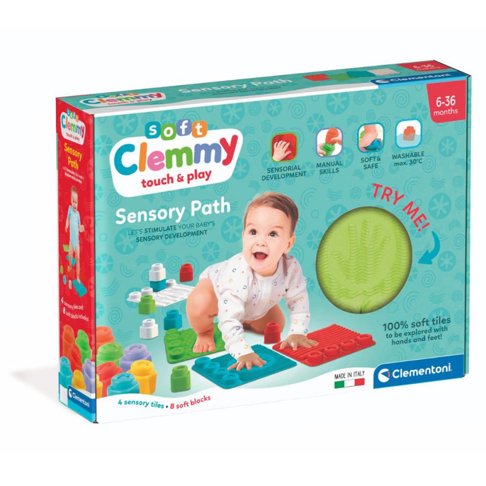 Clemmy - Set 4 Covorase Senzoriale + 8 Cuburi Moi