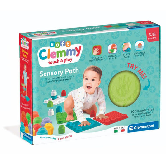 Clemmy - Set 4 Covorase Senzoriale + 8 Cuburi Moi / 6