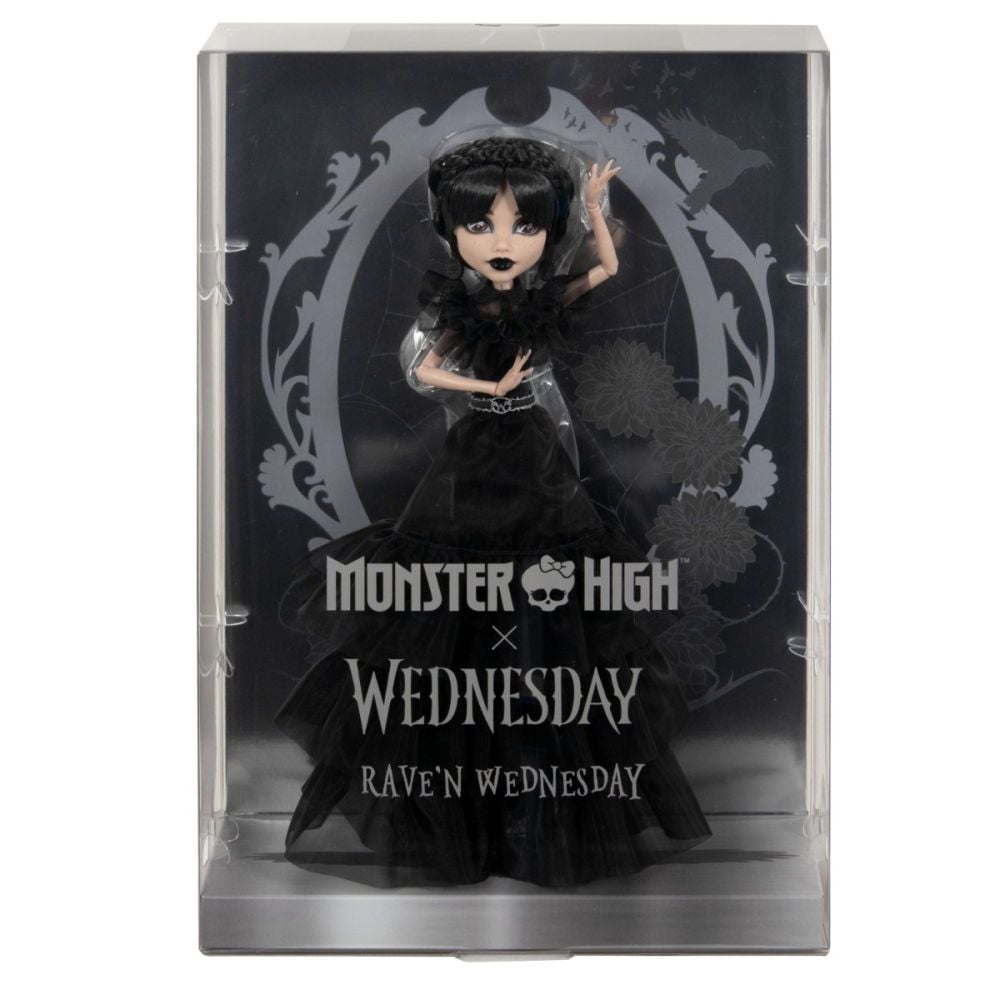 Papusa  Monster High x Wednesday - Rave'n Wednesday