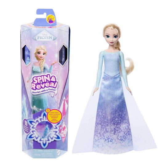 Disney Frozen - Spin & Reveal Elsa - Papusa cu 11 surprize