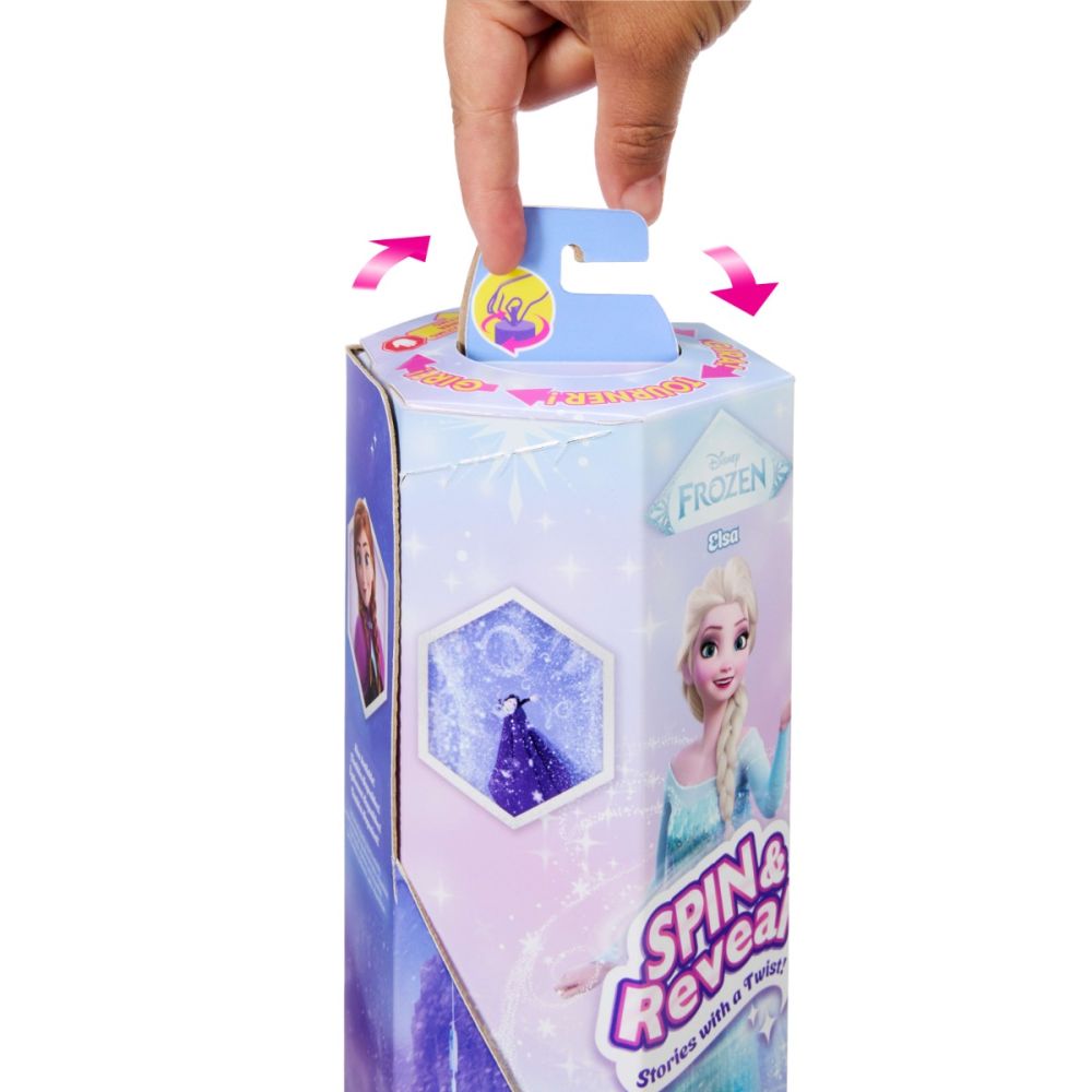 Disney Frozen - Spin & Reveal Elsa - Papusa cu 11 surprize