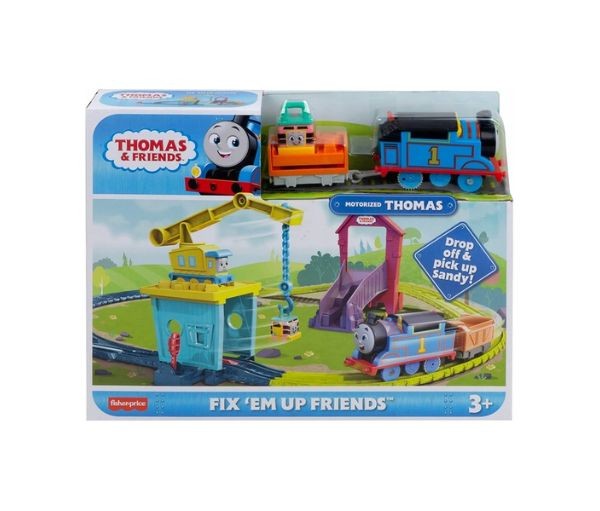 Set Thomas Motorizat Carly si Sandy - Fix 'em Up Friends / 4