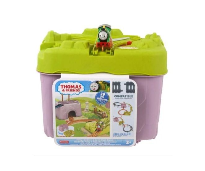 Set constructie sine Thomas & Friends cu locomotiva Percy