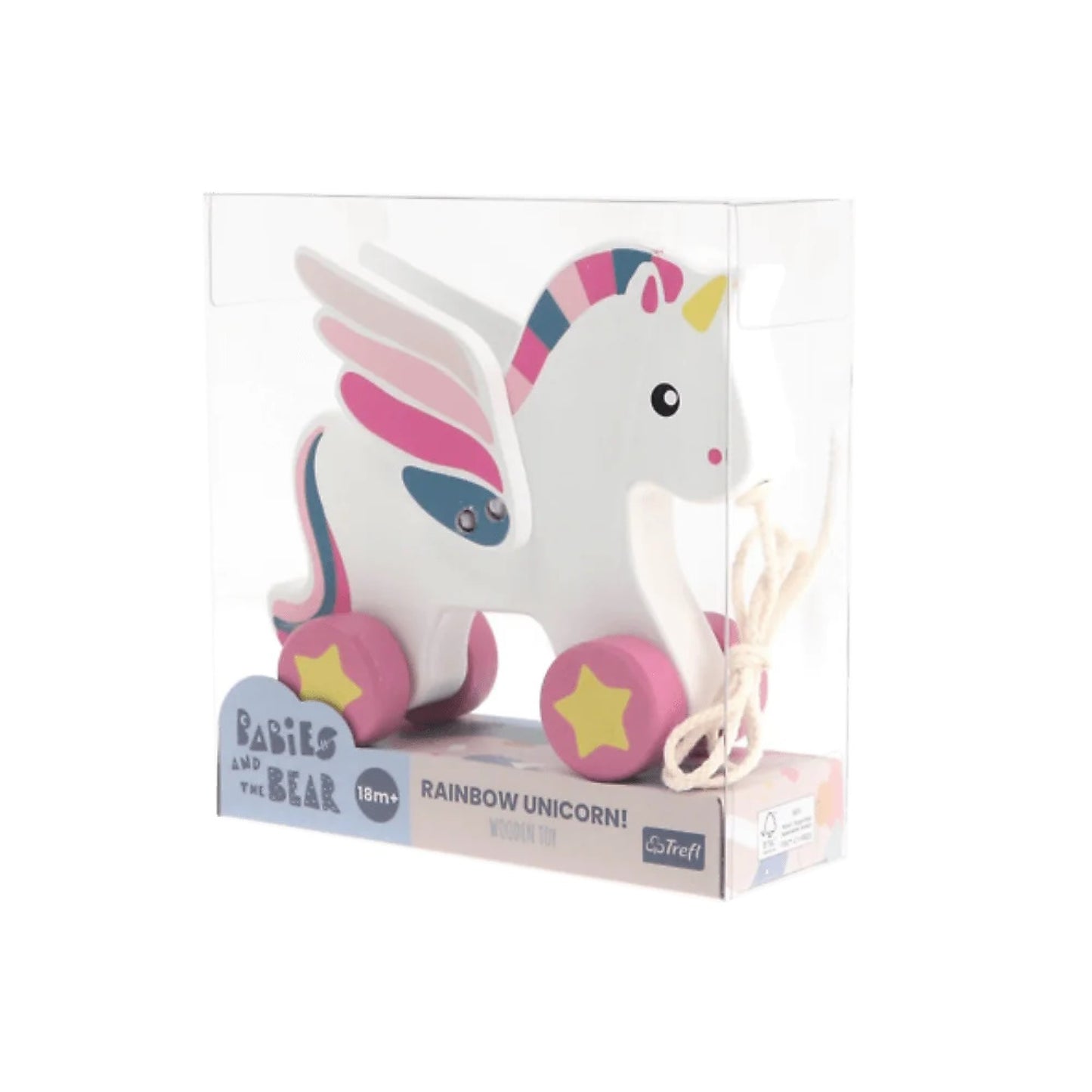 Rainbow Unicorn - Jucarie de Tras (16 cm)