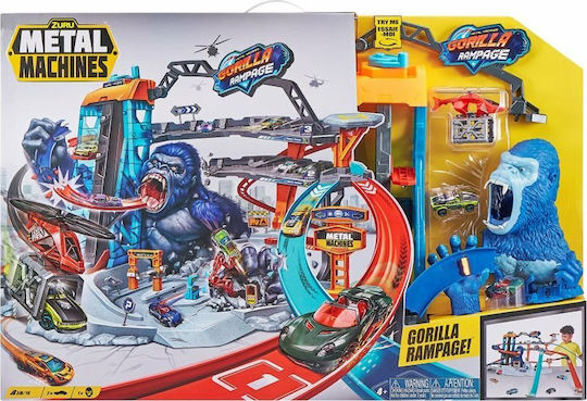 Set pista cu 2 masinute metalice - Gorilla Rampage / 2