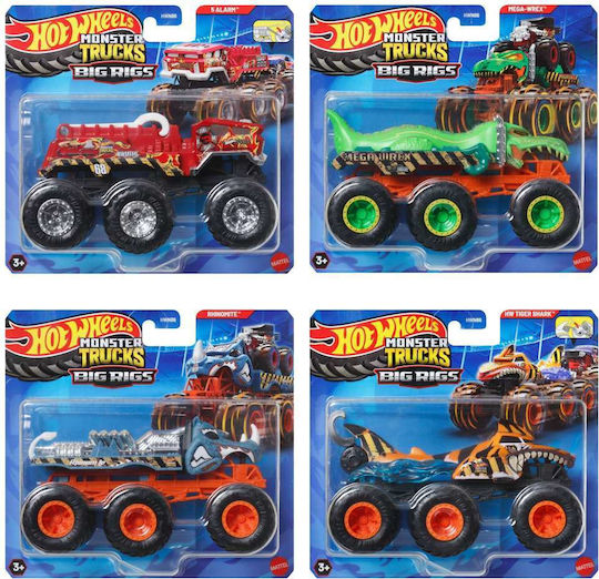 Camion Monster Trucks Big Rigs cu 6 roti, 1:64, asst. / 4